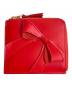 COMME des GARCONS（コムデギャルソン）の古着「BIG BOW ZIP AROUND WALLET(ビッグボウジップアラウンドウォレット)」｜レッド