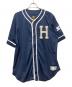 HUF（ハフ）の古着「ベースボールシャツ」｜ネイビー×ホワイト