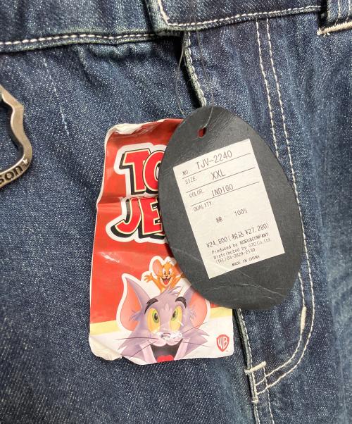 VANSON（バンソン）VANSON (バンソン) TOM&JERRY (トムトジェリー) オールインワン インディゴ×ブラウン サイズ:XXLの古着・服飾アイテム