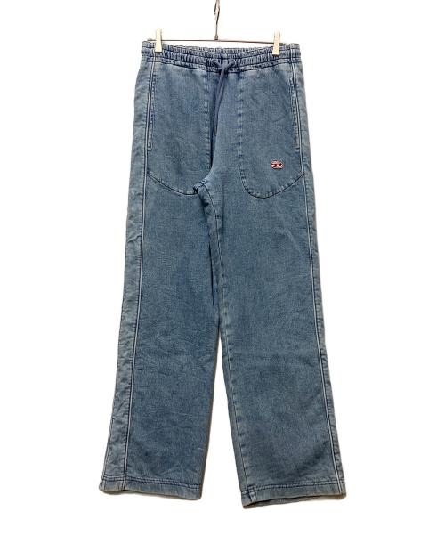 DIESEL（ディーゼル）DIESEL (ディーゼル) トラックデニム ワイドストレート スカイブルー サイズ:Sの古着・服飾アイテム
