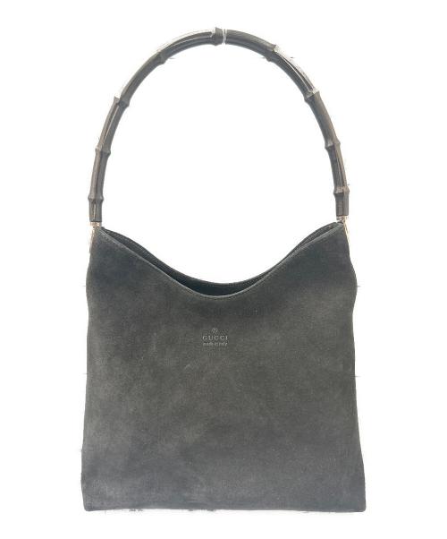 GUCCI（グッチ）GUCCI (グッチ) バンブーハンドバッグ ブラックの古着・服飾アイテム