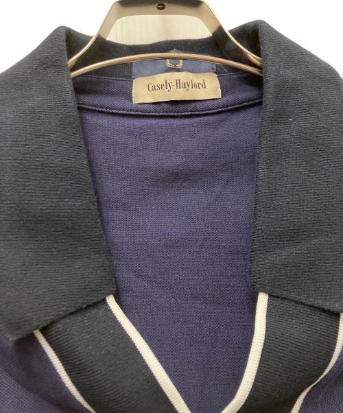 FRED PERRY（フレッドペリー）FRED PERRY (フレッドペリー) Casely-Hayford (ケイスリーヘイフォード) Overhead Pique Shirt ネイビー×ホワイト サイズ:Lの古着・服飾アイテム