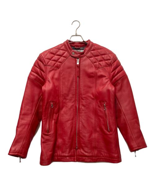DEMAGOGUE（デマゴーグ）DEMAGOGUE (デマゴーグ) レザージャケット レッド サイズ:Mの古着・服飾アイテム