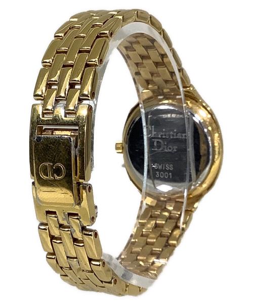 Christian Dior（クリスチャン ディオール）Christian Dior (クリスチャン ディオール) 三針クォーツ腕時計 ホワイトの古着・服飾アイテム