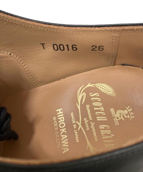 SCOTCH GRAIN（スコッチグレイン）SCOTCH GRAIN (スコッチグレイン) ストレートチップシューズ ブラック サイズ:26の古着・服飾アイテム