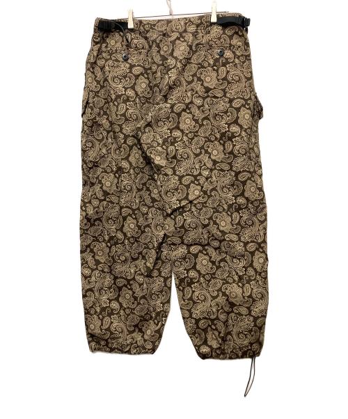 SWUN（エスダブリューユーエヌ）SWUN (エスダブリューユーエヌ) カーゴパンツ ブラウン×ベージュ サイズ:XLの古着・服飾アイテム