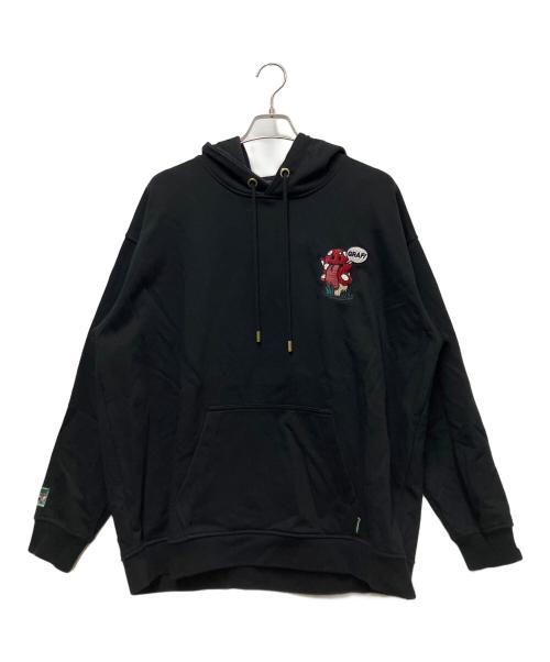 GRAP&WU（グラフアンドユー）GRAP&WU (グラフアンドユー) プルオーバーパーカー ブラック サイズ:XLの古着・服飾アイテム