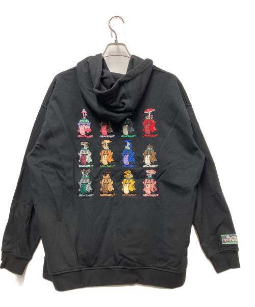 GRAP&WU（グラフアンドユー）GRAP&WU (グラフアンドユー) プルオーバーパーカー ブラック サイズ:XLの古着・服飾アイテム