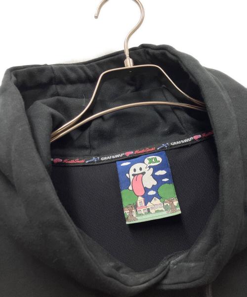 GRAP&WU（グラフアンドユー）GRAP&WU (グラフアンドユー) プルオーバーパーカー ブラック サイズ:XLの古着・服飾アイテム
