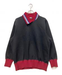 kolor/BEACON（カラービーコン）の古着「PEダンボールスウェット」｜ブラック×レッド