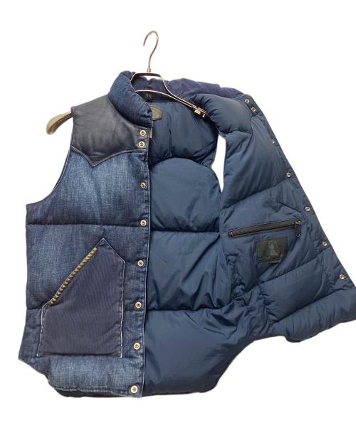 Hysteric Glamour（ヒステリックグラマー）Hysteric Glamour (ヒステリックグラマー) RockyMountainFeatherBed (ロッキーマウンテンフェザーベッド) デニムダウンベスト インディゴ サイズ:Sの古着・服飾アイテム