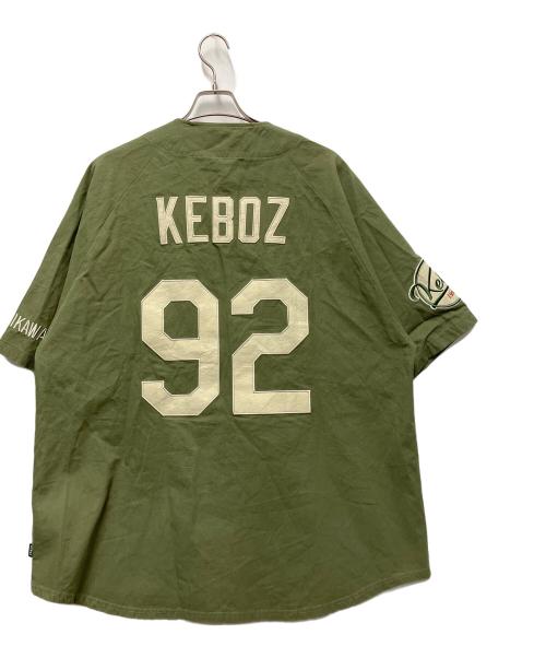 KEBOZ（ケボズ）KEBOZ (ケボズ) ベースボールシャツ カーキ サイズ:XLの古着・服飾アイテム