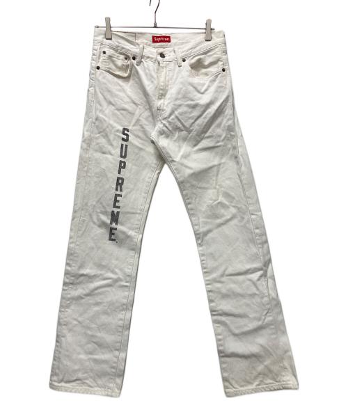 SUPREME（シュプリーム）Supreme (シュプリーム) LEVI'S (リーバイス) Washed 505 Jean ホワイト サイズ:W30の古着・服飾アイテム