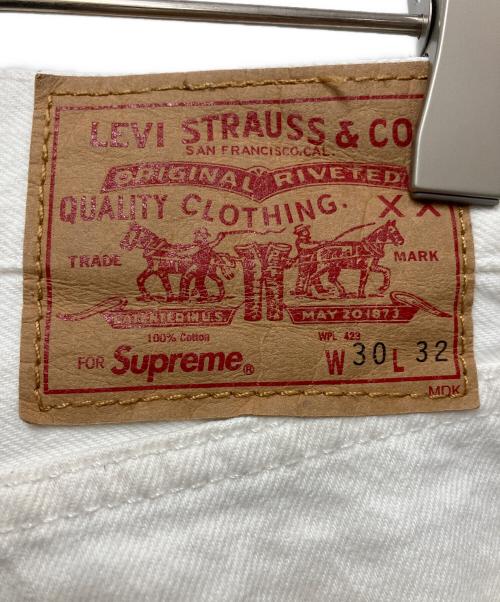 SUPREME（シュプリーム）Supreme (シュプリーム) LEVI'S (リーバイス) Washed 505 Jean ホワイト サイズ:W30の古着・服飾アイテム