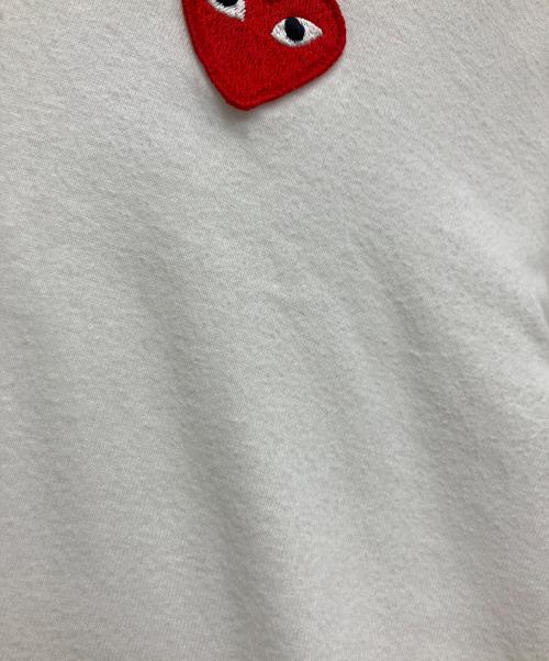 PLAY COMME des GARCONS（プレイコムデギャルソン）PLAY COMME des GARCONS (プレイコムデギャルソン) 長袖カットソー ホワイト サイズ:Lの古着・服飾アイテム