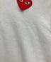 中古・古着 PLAY COMME des GARCONS (プレイコムデギャルソン) 長袖カットソー ホワイト サイズ:L：5000円