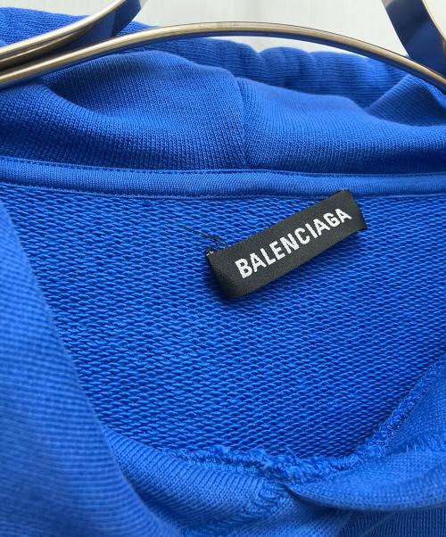 BALENCIAGA（バレンシアガ）BALENCIAGA (バレンシアガ) プルオーバーパーカー ブルー サイズ:Sの古着・服飾アイテム