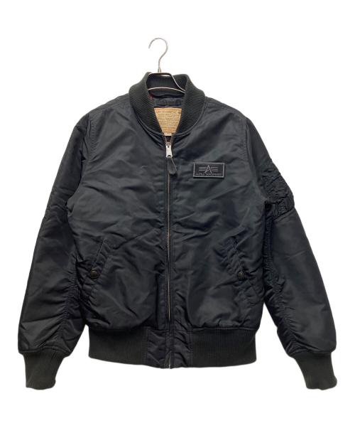 ALPHA（アルファ）ALPHA (アルファ) MA-1ジャケット ブラック サイズ:Lの古着・服飾アイテム