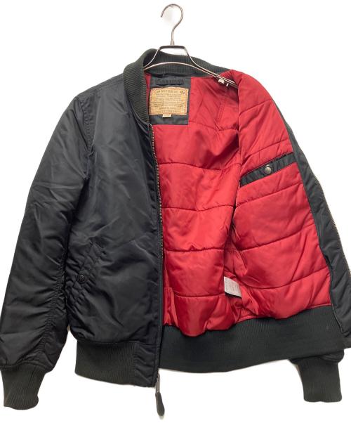 ALPHA（アルファ）ALPHA (アルファ) MA-1ジャケット ブラック サイズ:Lの古着・服飾アイテム