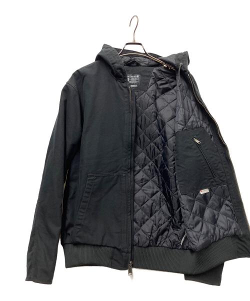 CarHartt（カーハート）CarHartt (カーハート) キルトフランネル裏地付きサンドストーンアクティブジャケット ブラック サイズ:Mの古着・服飾アイテム