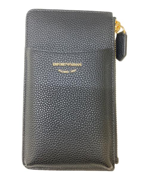EMPORIO ARMANI（エンポリオ アルマーニ）EMPORIO ARMANI (エンポリオ アルマーニ) カードケース ブラックの古着・服飾アイテム