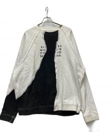 SUPREME×Maison Margiela（シュプリーム×メゾンマルジェラ）の古着「LOGO PRINT OVER SIZE SWEAT」｜ホワイト×ブラック