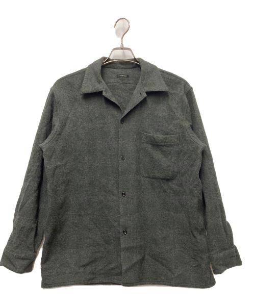 COMOLI（コモリ）COMOLI (コモリ) 長袖シャツ グレー×グリーン サイズ:2の古着・服飾アイテム