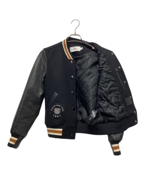 COACH（コーチ）COACH (コーチ) スタジャン ブラック×ベージュ サイズ:Sの古着・服飾アイテム