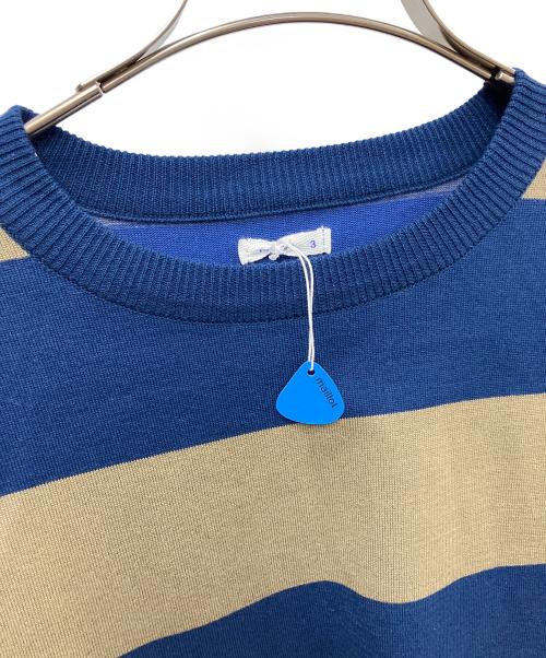 maillot（マイヨ）maillot (マイヨ) 長袖カットソー ベージュ×ブルー サイズ:3の古着・服飾アイテム
