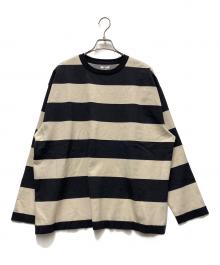 maillot（マイヨ）の古着「長袖カットソー」｜ベージュ×ブラック