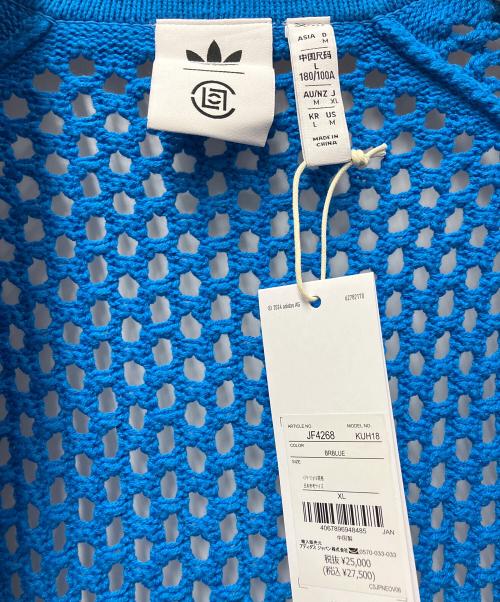 adidas（アディダス）adidas (アディダス) CLOT (クロット) CROCHET TRACKTOP ブルー サイズ:XLの古着・服飾アイテム