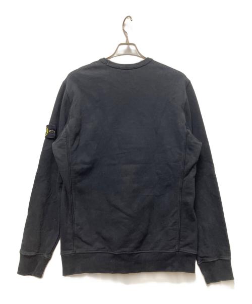 STONE ISLAND（ストーンアイランド）STONE ISLAND (ストーンアイランド) ロゴパッチ ワッペン クルーネック ブラック サイズ:XLの古着・服飾アイテム