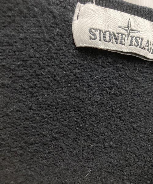 STONE ISLAND（ストーンアイランド）STONE ISLAND (ストーンアイランド) ロゴパッチ ワッペン クルーネック ブラック サイズ:XLの古着・服飾アイテム