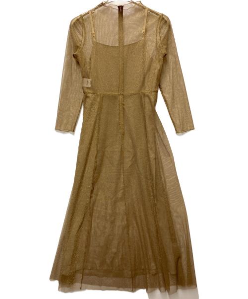 Kaene（カエン）Kaene (カエン) ノースリーブ・キャミソールワンピース ベージュ サイズ:Mの古着・服飾アイテム