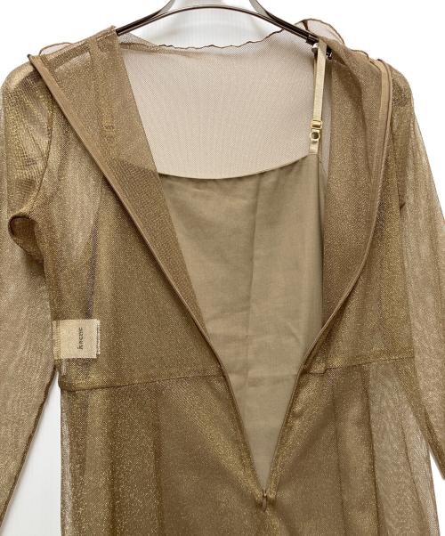 Kaene（カエン）Kaene (カエン) ノースリーブ・キャミソールワンピース ベージュ サイズ:Mの古着・服飾アイテム