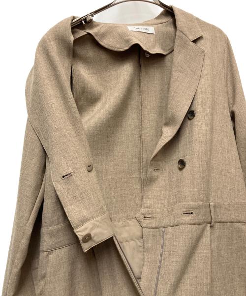 THE PAUSE（ザポーズ）THE PAUSE (ザポーズ) テーラーカラージャンプスーツ ベージュ サイズ:FREEの古着・服飾アイテム