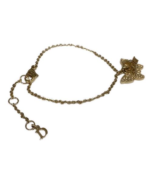 Dior（ディオール）Dior (ディオール) 蝶モチーフブレスレット ゴールドカラー サイズ:約20cmの古着・服飾アイテム