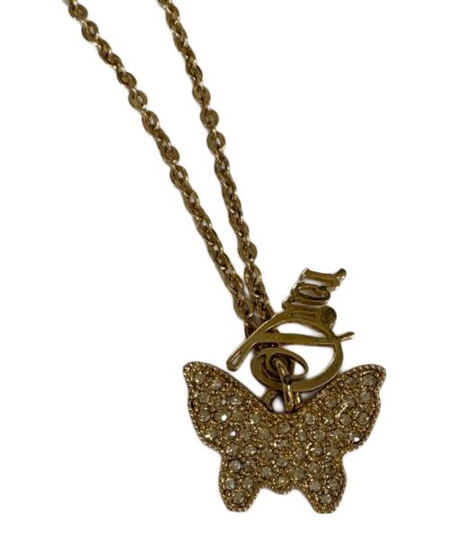 Dior（ディオール）Dior (ディオール) 蝶モチーフブレスレット ゴールドカラー サイズ:約20cmの古着・服飾アイテム