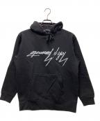 GROUND Yグラウンドワイ）の古着「反転ロゴパーカー」｜ブラック