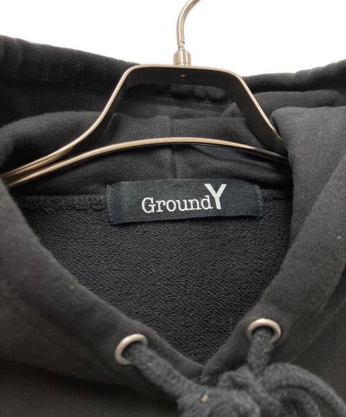 GROUND Y（グラウンドワイ）GROUND Y (グラウンドワイ) 反転ロゴパーカー ブラック サイズ:3の古着・服飾アイテム
