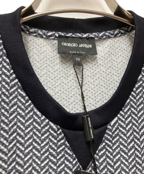 GIORGIO ARMANI（ジョルジョアルマーニ）GIORGIO ARMANI (ジョルジョアルマーニ) 半袖カットソー ブルー サイズ:50の古着・服飾アイテム