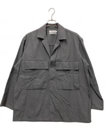 Graphpaper（グラフペーパー）の古着「Wooly Cotton Military Jacket」｜グレー