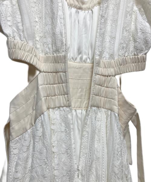 Snidel（スナイデル）Snidel (スナイデル) 半袖ワンピース ホワイト サイズ:FREEの古着・服飾アイテム