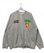 BEAMS×SSZ×master-piece soundビームス×エスエスズィー×）の古着「プリントスウェット」｜グレー×グリーン