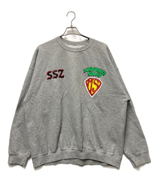BEAMS（ビームス）BEAMS (ビームス) SSZ (エスエスズィー) master-piece sound プリントスウェット グレー×グリーン サイズ:XLの古着・服飾アイテム