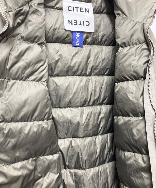 CITEN（シテン）CITEN (シテン) TAION (タイオン) ダウンジャケット ベージュ サイズ:Lの古着・服飾アイテム