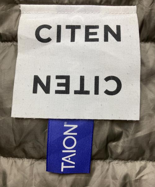 CITEN（シテン）CITEN (シテン) TAION (タイオン) ダウンジャケット ベージュ サイズ:Lの古着・服飾アイテム