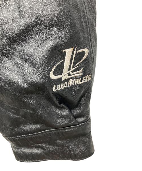 LOGO ATHLETIC（ロゴアスレチック）LOGO ATHLETIC (ロゴアスレチック) NFL (エヌエフエル) レザージャケット ブラック×ブルー サイズ:不明の古着・服飾アイテム