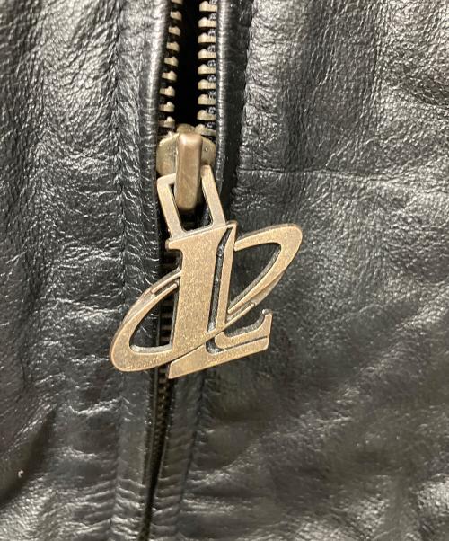 LOGO ATHLETIC（ロゴアスレチック）LOGO ATHLETIC (ロゴアスレチック) NFL (エヌエフエル) レザージャケット ブラック×ブルー サイズ:不明の古着・服飾アイテム