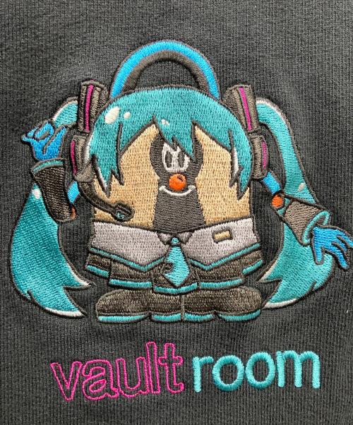 vault room（ボルトルーム）VAULT ROOM (ボルトルーム) プルオーバーパーカー ブラック サイズ:Lの古着・服飾アイテム